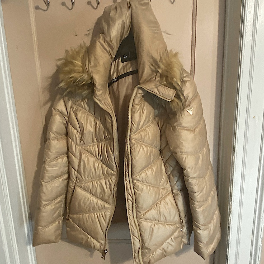 Guess Jacket/Size: XXL/Color: Creamish Pink.